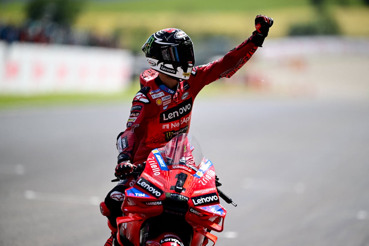 FRANCESCO Bagnaia of Ducati asserts his dominance as he ruled the Italian MotoGP sprint event at the Mugello Circuit in Italy.